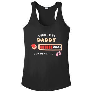 Soon To Be Daddy Pregnancy Announcement Est. 2024 Loading Ladies PosiCharge Competitor Racerback Tank