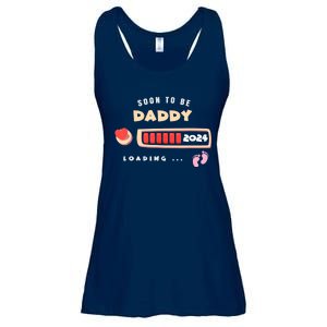 Soon To Be Daddy Pregnancy Announcement Est. 2024 Loading Ladies Essential Flowy Tank