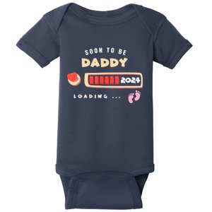 Soon To Be Daddy Pregnancy Announcement Est. 2024 Loading Baby Bodysuit