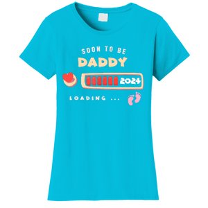 Soon To Be Daddy Pregnancy Announcement Est. 2024 Loading Women's T-Shirt