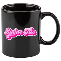 Sugar Tits Bubblegum Pink 11oz C Handle Ceramic Mug