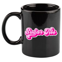 Sugar Tits Bubblegum Pink 11oz C Handle Ceramic Mug