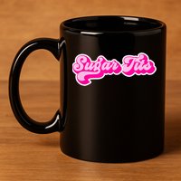 Sugar Tits Bubblegum Pink 11oz C Handle Ceramic Mug