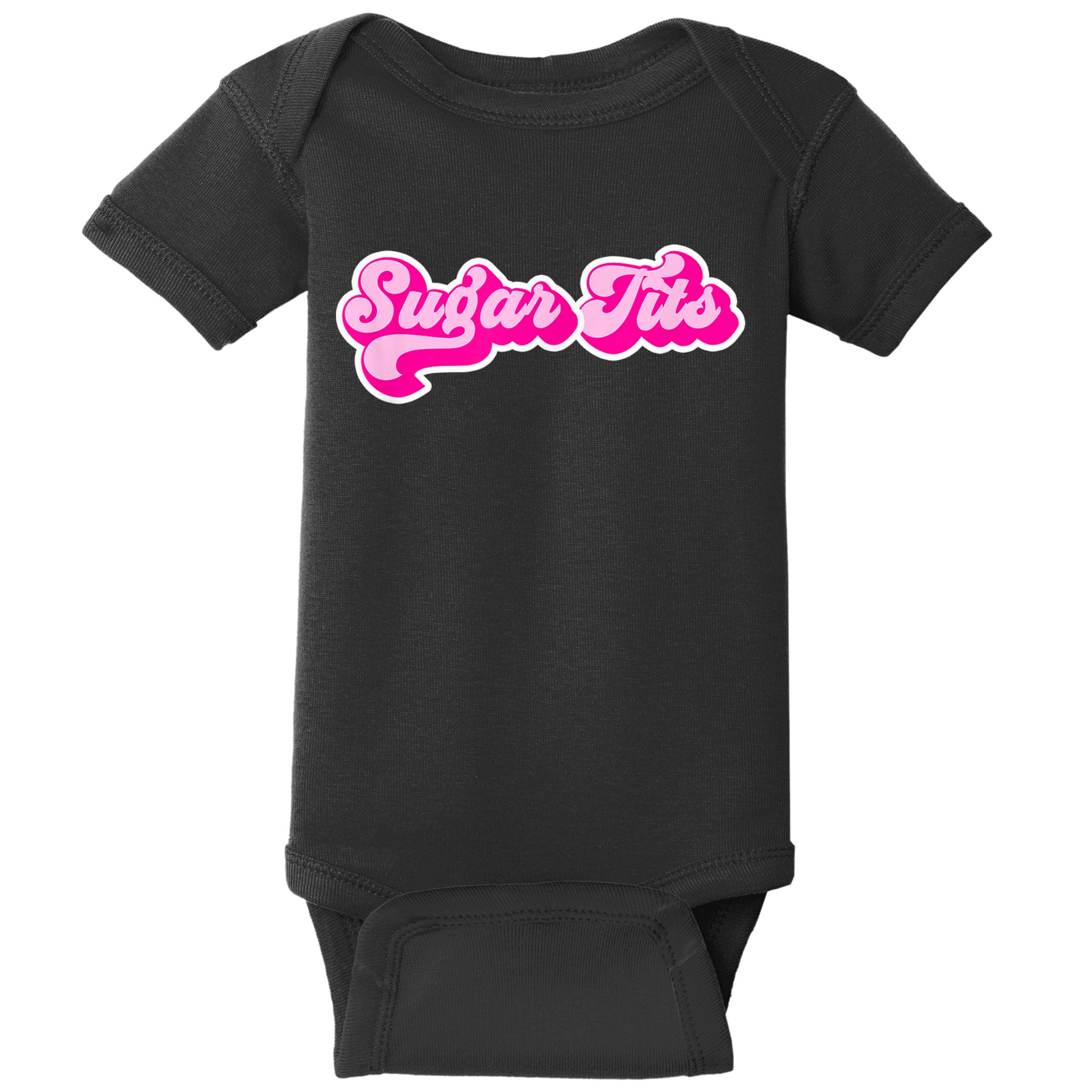 Sugar Tits Bubblegum Pink Baby Bodysuit