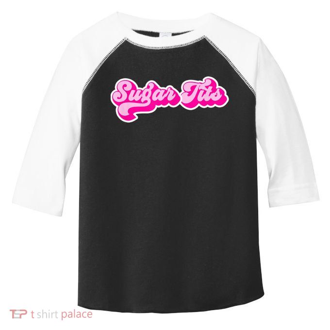 Sugar Tits Bubblegum Pink Toddler Fine Jersey T-Shirt
