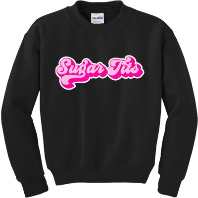 Sugar Tits Bubblegum Pink Kids Sweatshirt