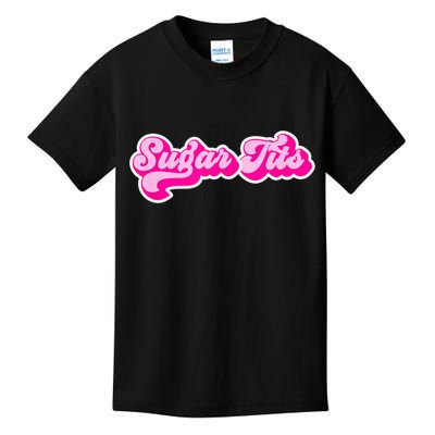 Sugar Tits Bubblegum Pink Kids T-Shirt