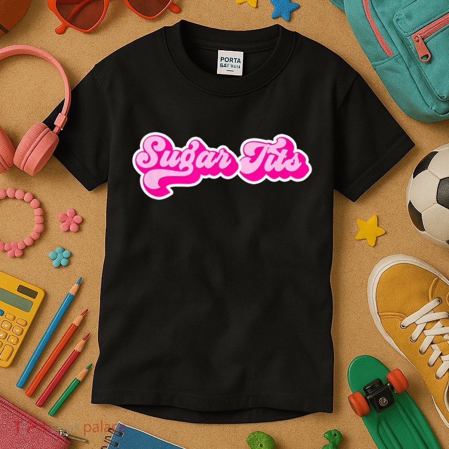 Sugar Tits Bubblegum Pink Kids T-Shirt