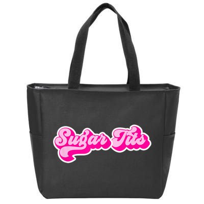 Sugar Tits Bubblegum Pink Zip Tote Bag