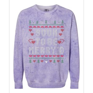 Soon To Be MerryD Engaged Couples Matching Ugly Christmas Gift Colorblast Crewneck Sweatshirt