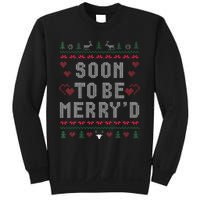 Soon To Be MerryD Engaged Couples Matching Ugly Christmas Gift Sweatshirt