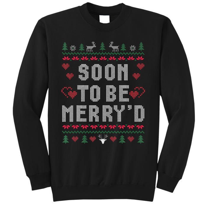 Soon To Be MerryD Engaged Couples Matching Ugly Christmas Gift Sweatshirt