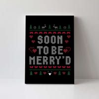 Soon To Be MerryD Engaged Couples Matching Ugly Christmas Gift Canvas