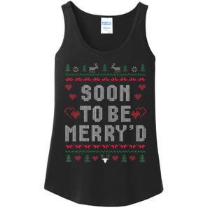 Soon To Be MerryD Engaged Couples Matching Ugly Christmas Gift Ladies Essential Tank