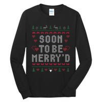 Soon To Be MerryD Engaged Couples Matching Ugly Christmas Gift Tall Long Sleeve T-Shirt