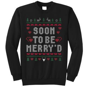 Soon To Be MerryD Engaged Couples Matching Ugly Christmas Gift Tall Sweatshirt