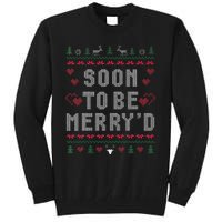 Soon To Be MerryD Engaged Couples Matching Ugly Christmas Gift Tall Sweatshirt