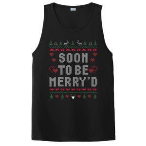 Soon To Be MerryD Engaged Couples Matching Ugly Christmas Gift PosiCharge Competitor Tank