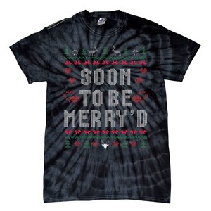 Soon To Be MerryD Engaged Couples Matching Ugly Christmas Gift Tie-Dye T-Shirt