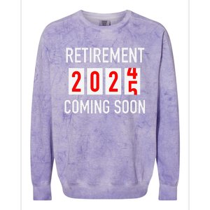 Soon To Be Retired Coming Soon 2025 Countdown Colorblast Crewneck Sweatshirt