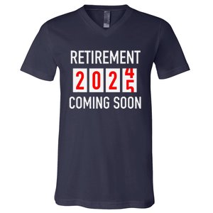 Soon To Be Retired Coming Soon 2025 Countdown V-Neck T-Shirt