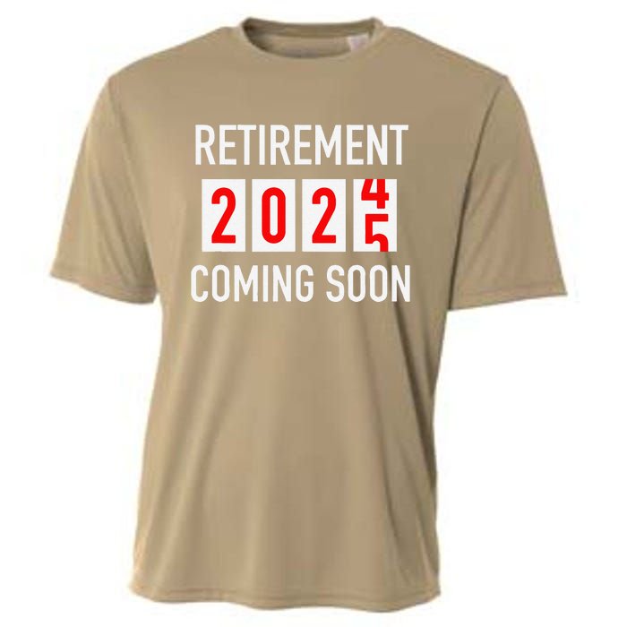 Soon To Be Retired Coming Soon 2025 Countdown Cooling Performance Crew T-Shirt