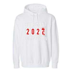 Soon To Be Retired Coming Soon 2025 Countdown Garment-Dyed Fleece Hoodie