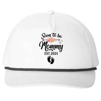 Soon To Be Mommy 2024 MotherS Day First Time Mom Pregnancy Snapback Five-Panel Rope Hat