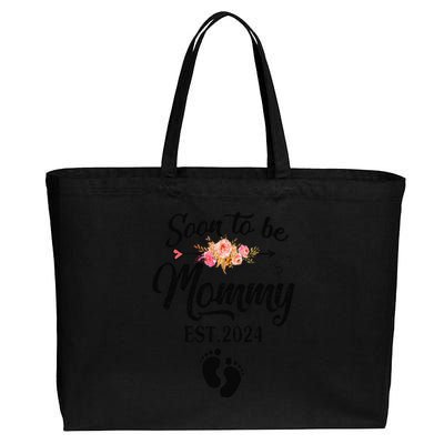 Soon To Be Mommy 2024 MotherS Day First Time Mom Pregnancy Cotton Canvas Jumbo Tote