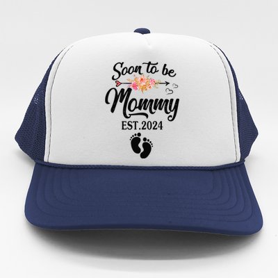 Soon To Be Mommy 2024 MotherS Day First Time Mom Pregnancy Trucker Hat