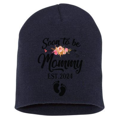 Soon To Be Mommy 2024 MotherS Day First Time Mom Pregnancy Short Acrylic Beanie