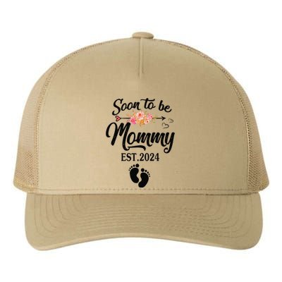 Soon To Be Mommy 2024 MotherS Day First Time Mom Pregnancy Yupoong Adult 5-Panel Trucker Hat