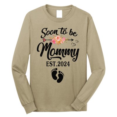 Soon To Be Mommy 2024 MotherS Day First Time Mom Pregnancy Long Sleeve Shirt