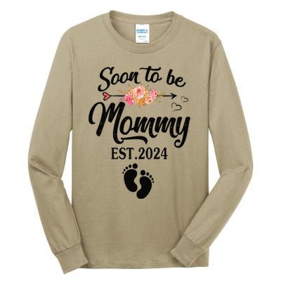 Soon To Be Mommy 2024 MotherS Day First Time Mom Pregnancy Tall Long Sleeve T-Shirt