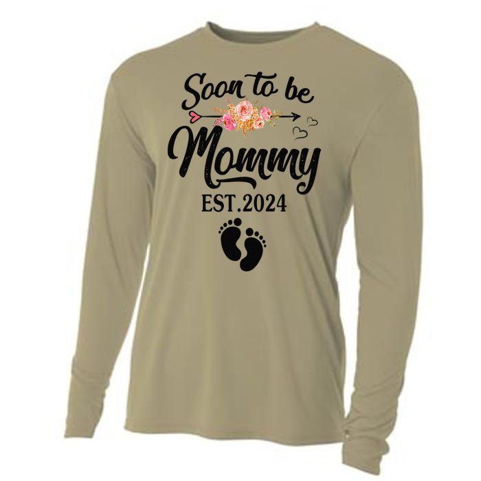 Soon To Be Mommy 2024 MotherS Day First Time Mom Pregnancy Cooling Performance Long Sleeve Crew