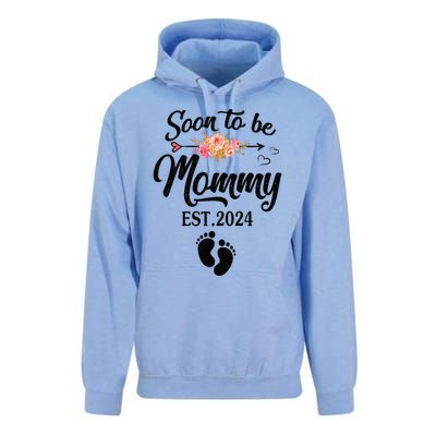 Soon To Be Mommy 2024 MotherS Day First Time Mom Pregnancy Unisex Surf Hoodie