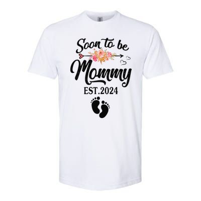 Soon To Be Mommy 2024 MotherS Day First Time Mom Pregnancy Softstyle CVC T-Shirt