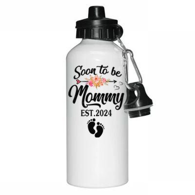 Soon To Be Mommy 2024 MotherS Day First Time Mom Pregnancy Aluminum Water Bottle 