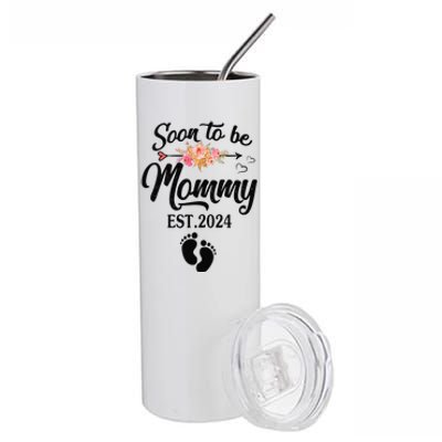 Soon To Be Mommy 2024 MotherS Day First Time Mom Pregnancy Stainless Steel Tumbler