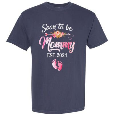 Soon To Be Mommy 2024 MotherS Day First Time Mom Pregnancy Garment-Dyed Heavyweight T-Shirt