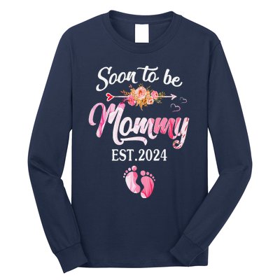 Soon To Be Mommy 2024 MotherS Day First Time Mom Pregnancy Long Sleeve Shirt