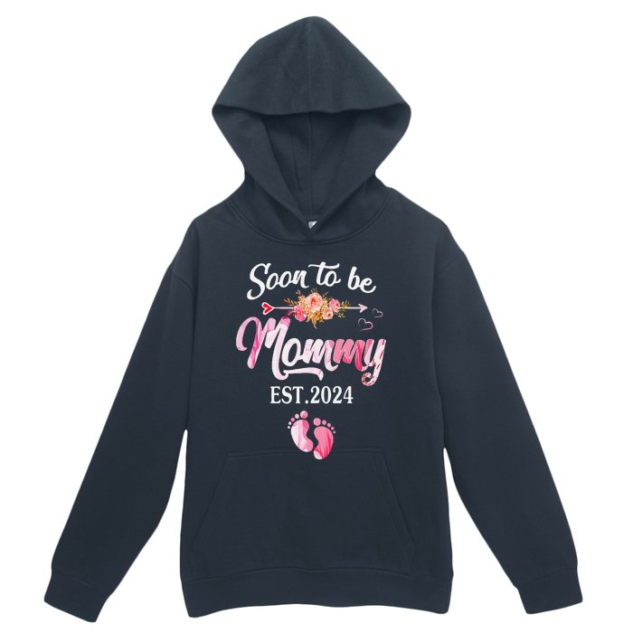 Soon To Be Mommy 2024 MotherS Day First Time Mom Pregnancy Urban Pullover Hoodie