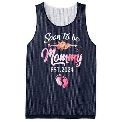 Soon To Be Mommy 2024 MotherS Day First Time Mom Pregnancy Mesh Reversible Basketball Jersey Tank