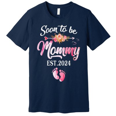 Soon To Be Mommy 2024 MotherS Day First Time Mom Pregnancy Premium T-Shirt