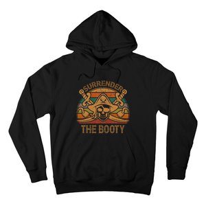 Surrender The Booty Pirate Gift Jolly Roger Flag Halloween Hoodie