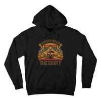 Surrender The Booty Pirate Gift Jolly Roger Flag Halloween Hoodie