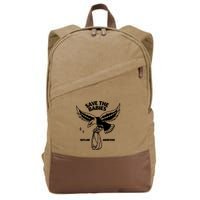Save The Babies Outlaw Abortion Cotton Canvas Backpack