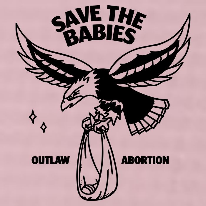 Save The Babies Outlaw Abortion 25L Jumbo Tote