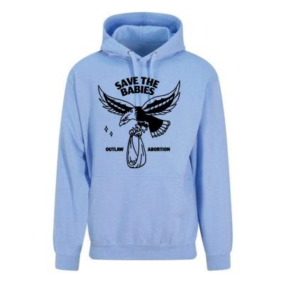 Save The Babies Outlaw Abortion Unisex Surf Hoodie