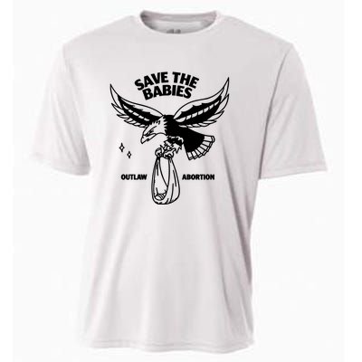 Save The Babies Outlaw Abortion Cooling Performance Crew T-Shirt